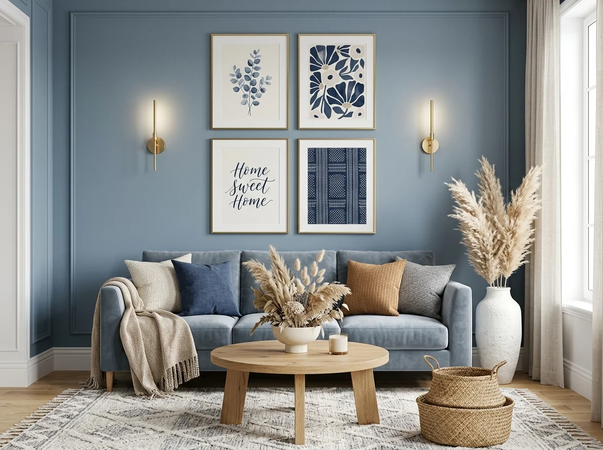 13 DIY Wall Art Ideas for a Living Room